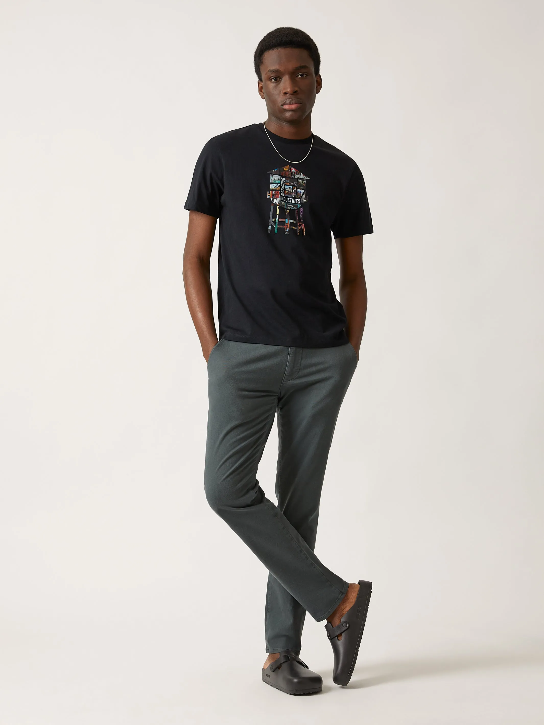 Men's Brooklyn Water Tower Photo T-shirt in Black sold by Brooklyn Industries product image thumbnail 4