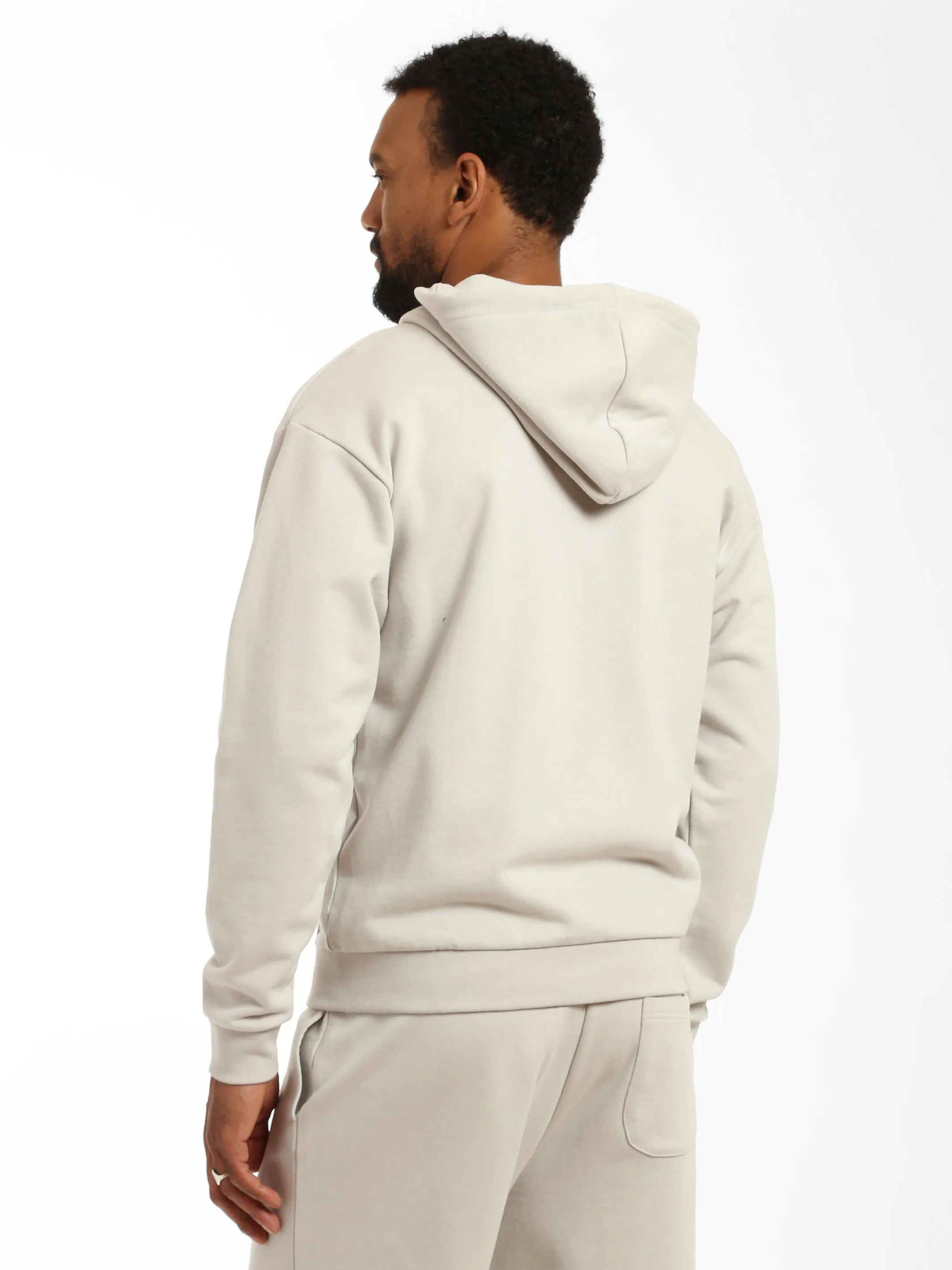 Men's "Brooklyn NY" Zip-Up Hoodie in Luna Rock sold by Brooklyn Industries product image thumbnail 3
