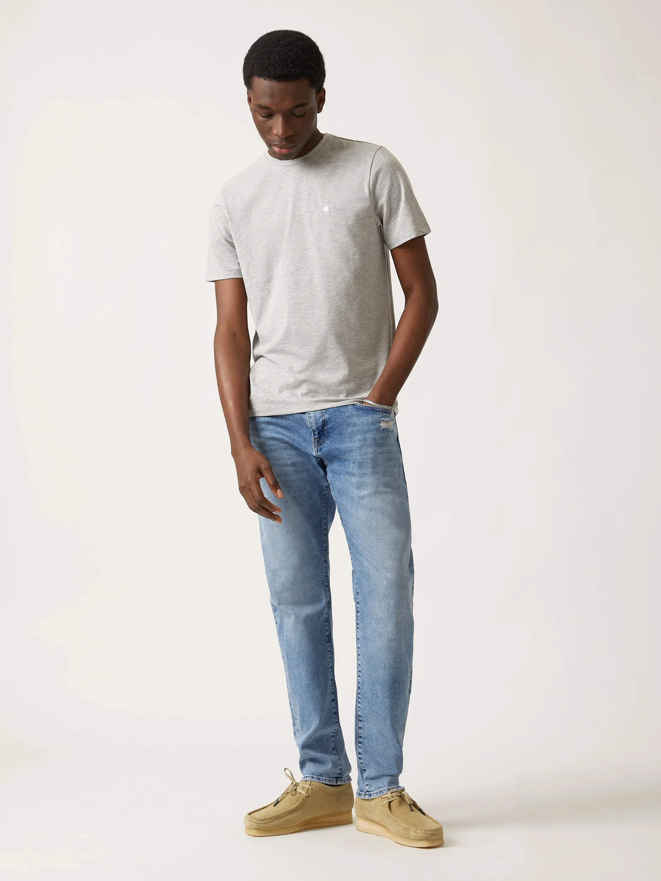 Men's Brooklyn Water Tower T-shirt in Grey Melange sold by Brooklyn Industries product image thumbnail 2