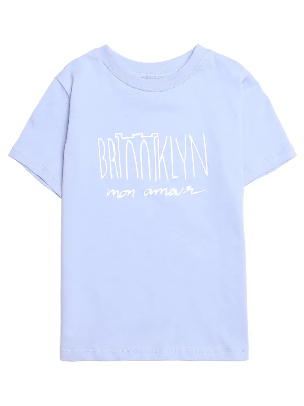 Girl's Brooklyn Amour T-shirt in Easter Egg made by Brooklyn Industries