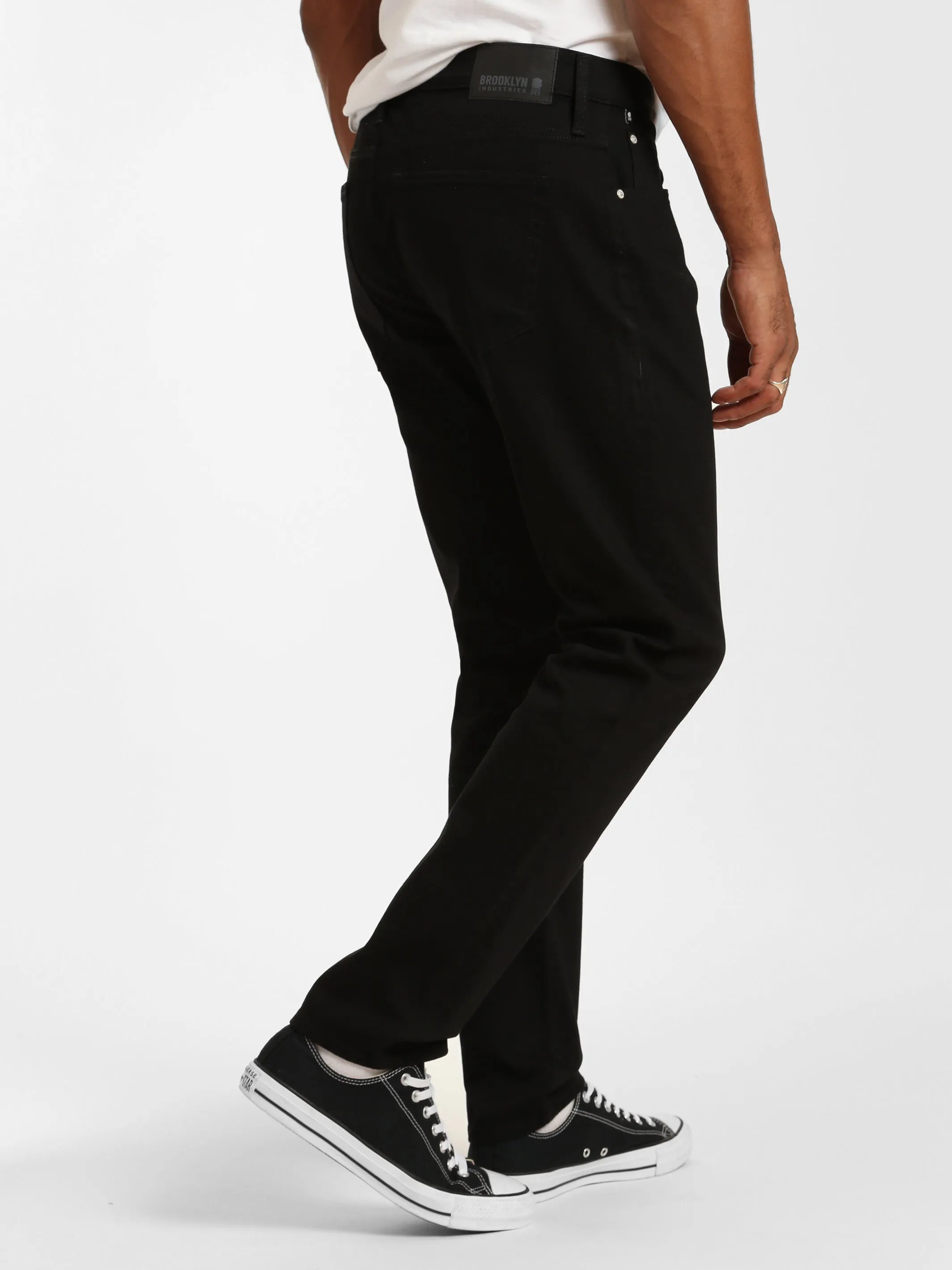 Bedford Slim Leg Jeans in Black Denim sold by Brooklyn Industries product image thumbnail 2