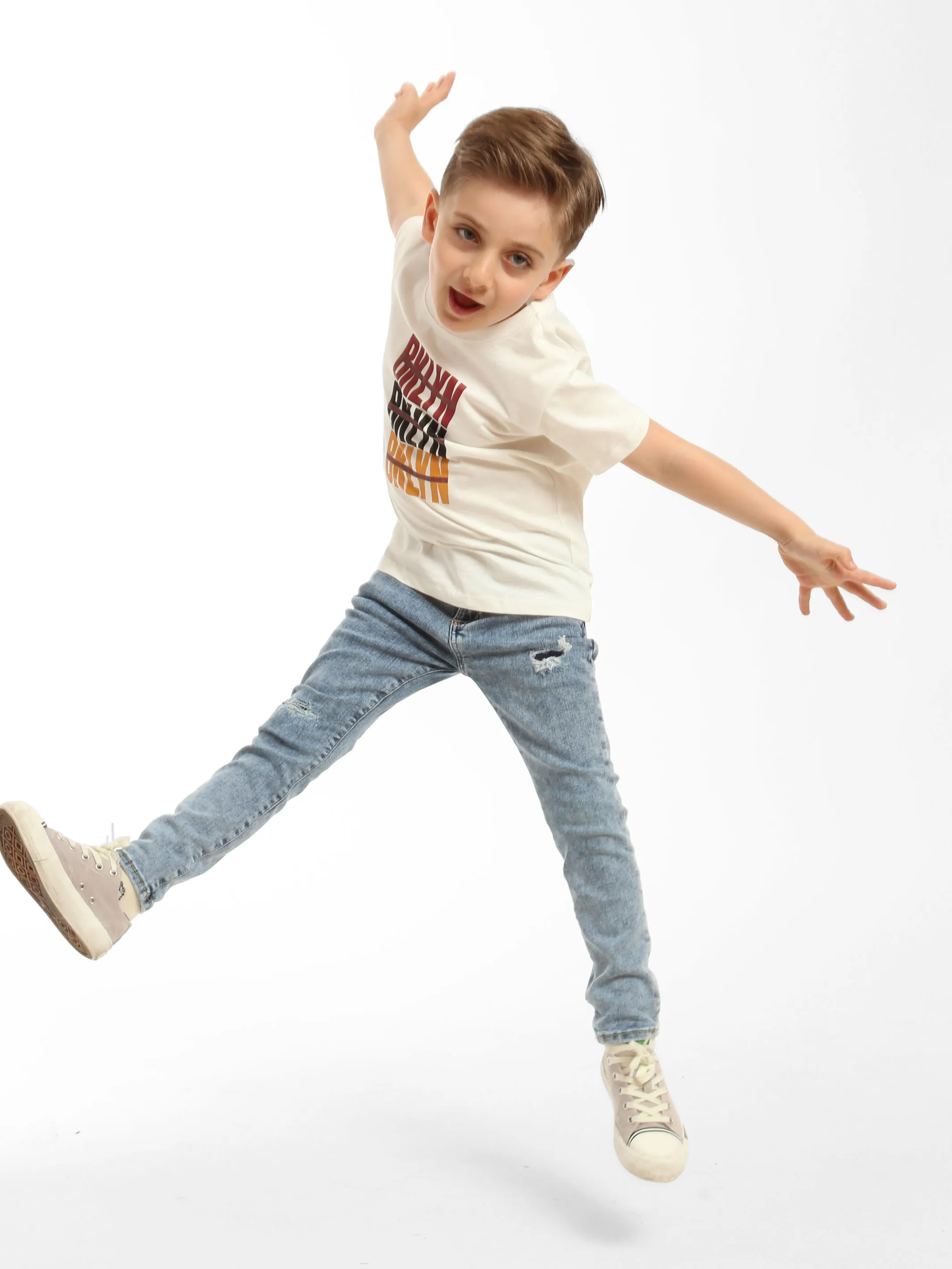 Boy's Brooklyn Rep T-shirt in Antique White sold by Brooklyn Industries product image thumbnail 4