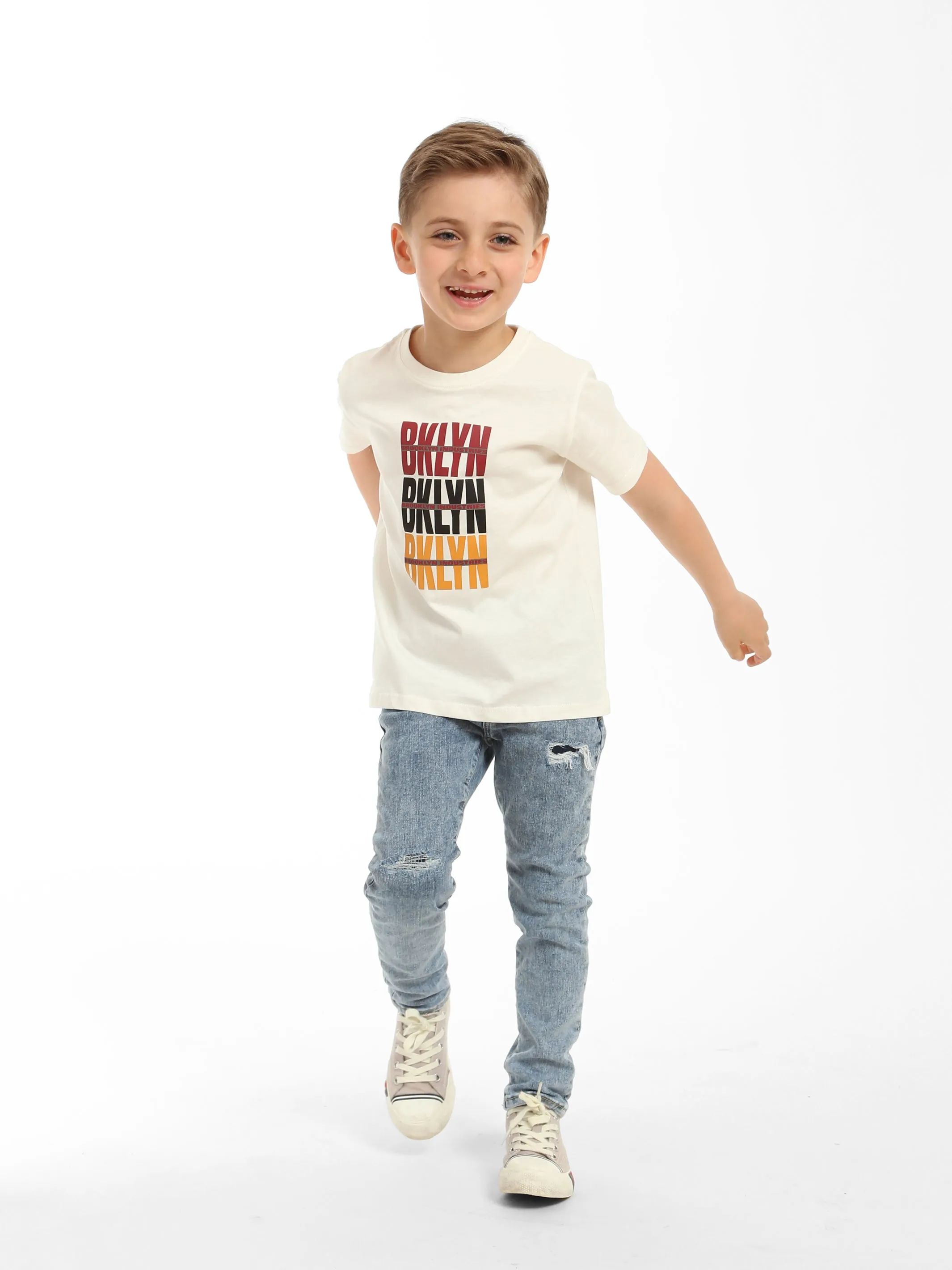 Boy's Brooklyn Rep T-shirt in Antique White sold by Brooklyn Industries product image thumbnail 3
