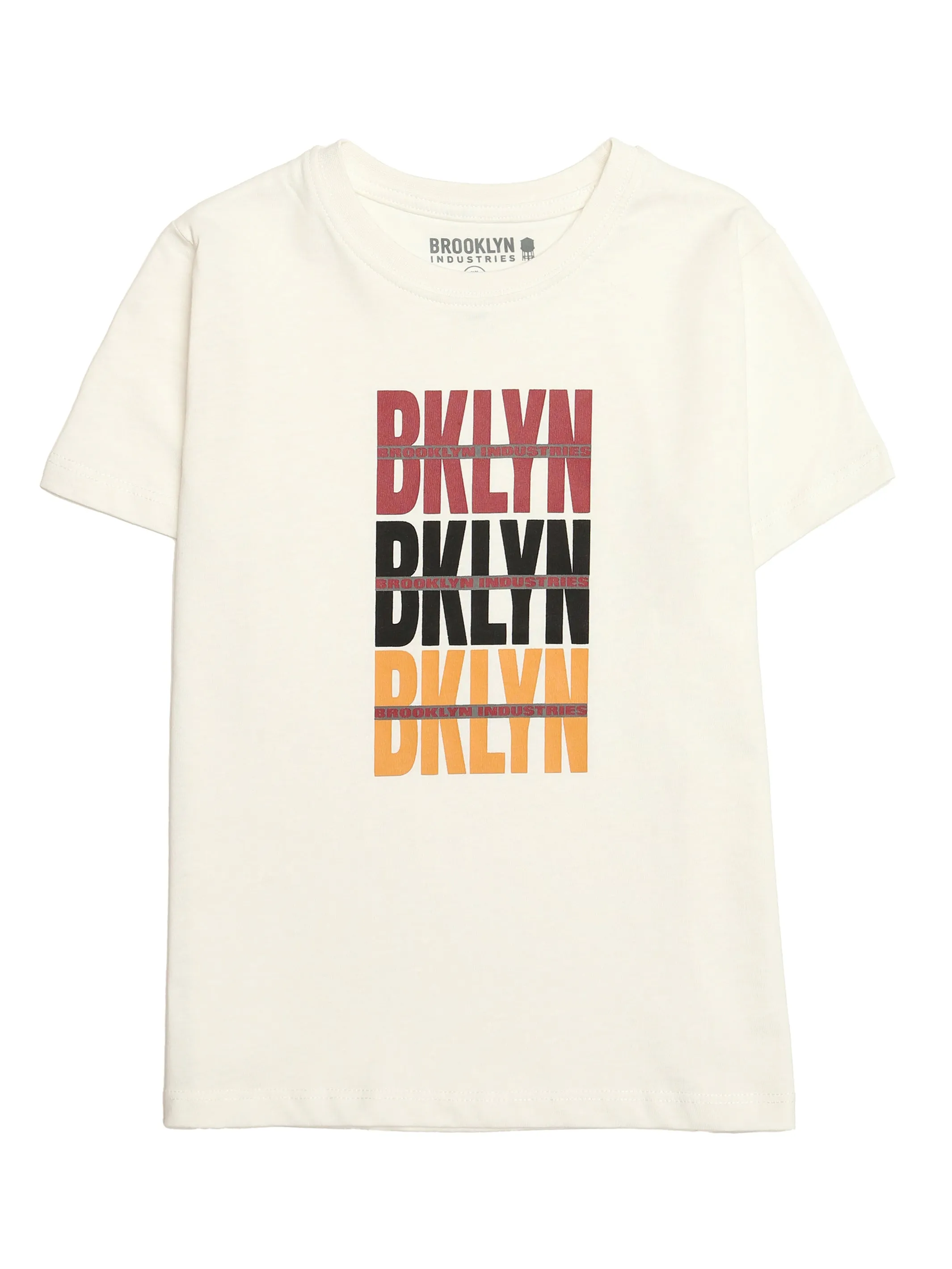 Boy's Brooklyn Rep T-shirt in Antique White sold by Brooklyn Industries