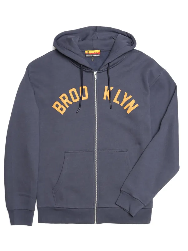 Men's Captain Zip Up Hoodie sold by Brooklyn Industries