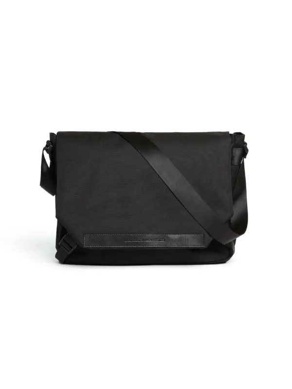 Crossbody Biker Messenger Bag in Black made by Brooklyn Industries