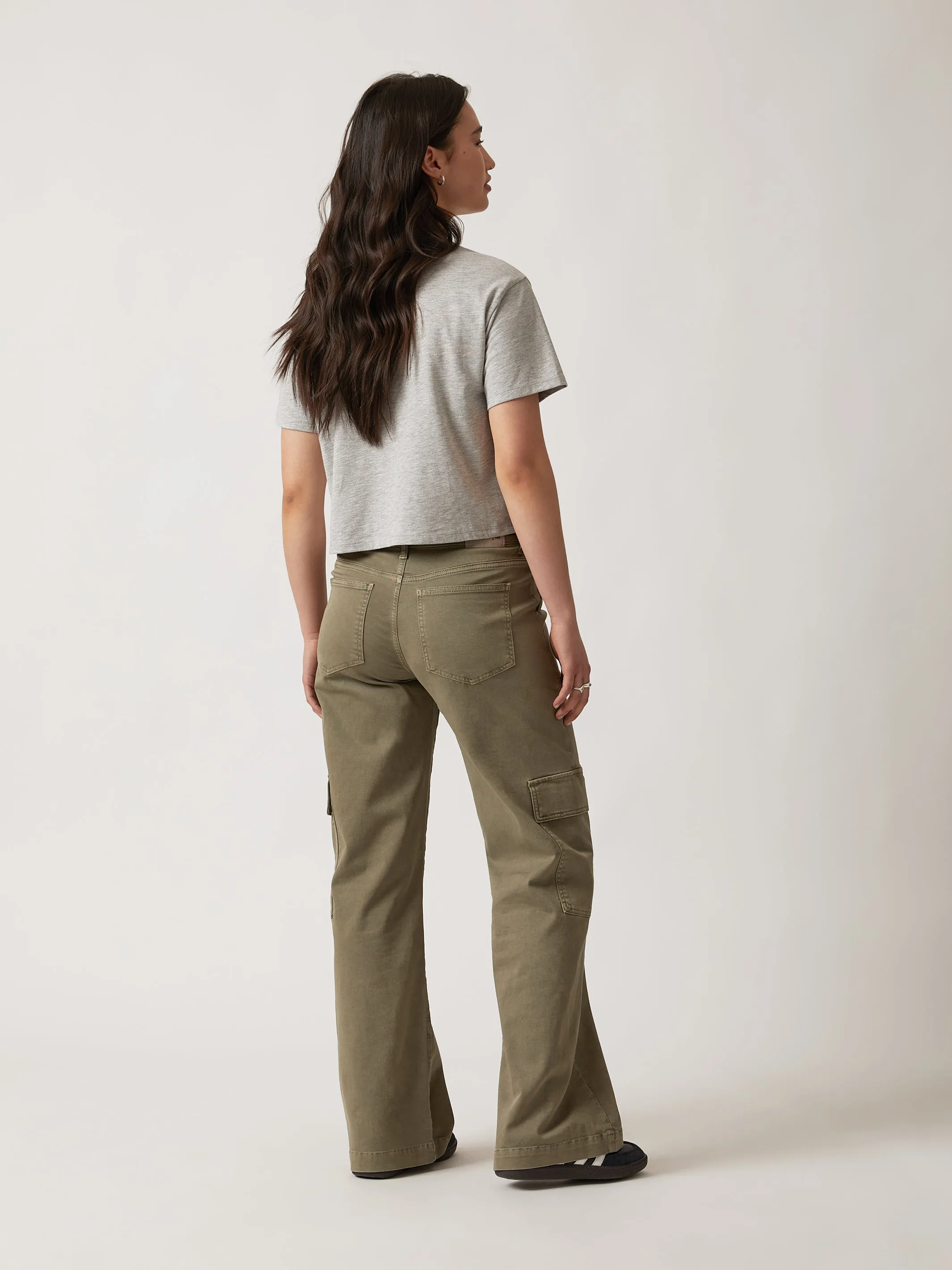 Women's Cargo Pants in Deep Lichen Green sold by Brooklyn Industries product image thumbnail 4