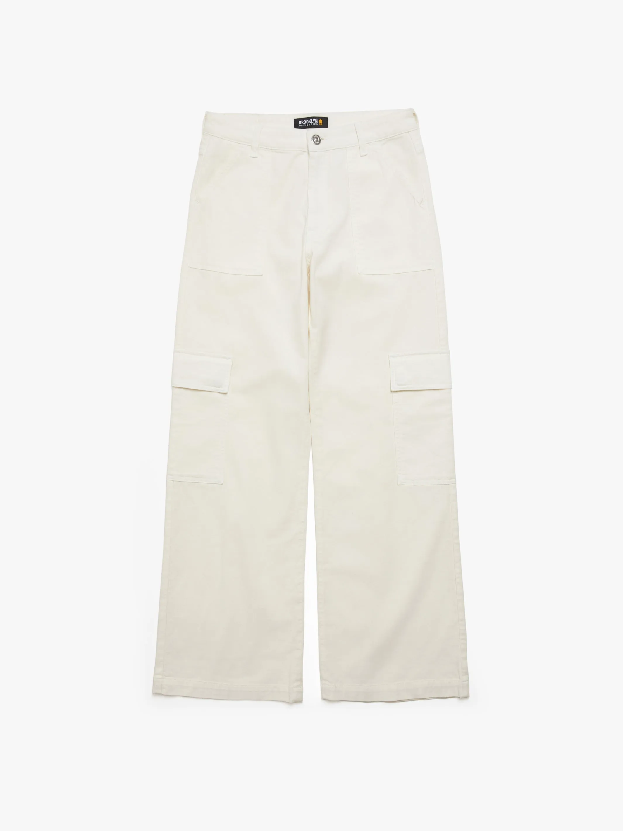 Women's Cargo Pants in Antique White sold by Brooklyn Industries