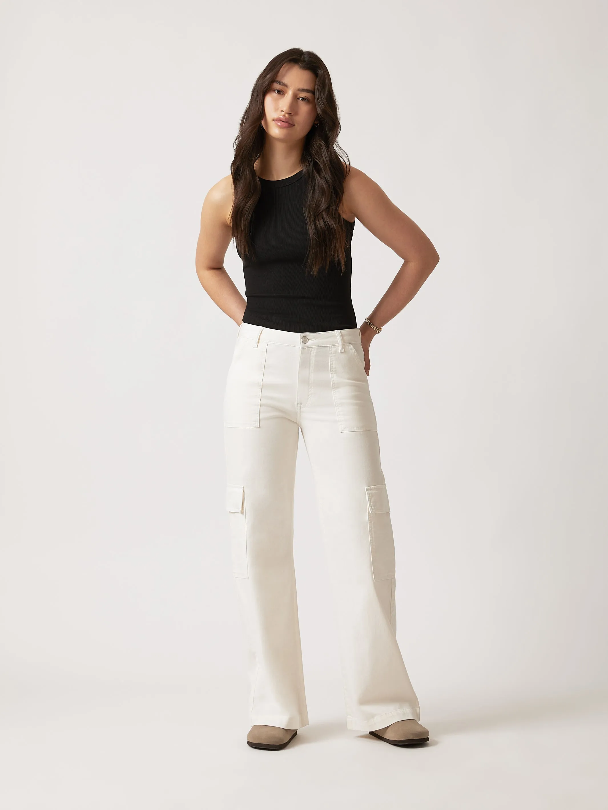 Women's Cargo Pants in Antique White sold by Brooklyn Industries product image thumbnail 4