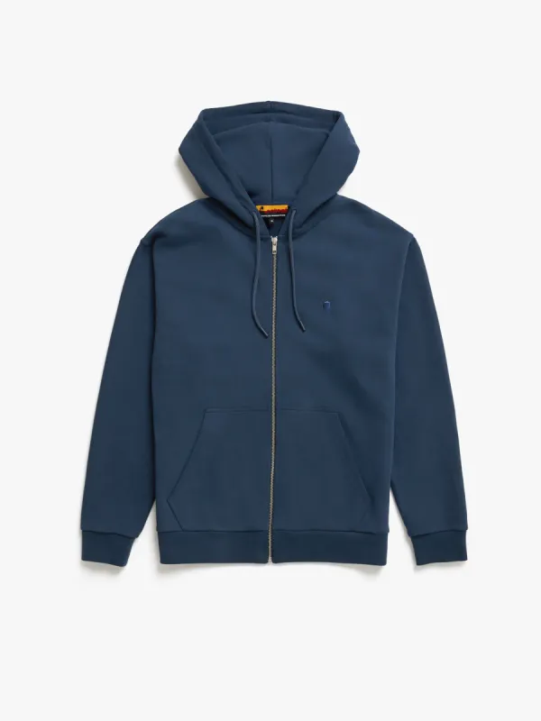 Men's Water Tower Zip-Up Hoodie in Moonlit Ocean sold by Brooklyn Industries
