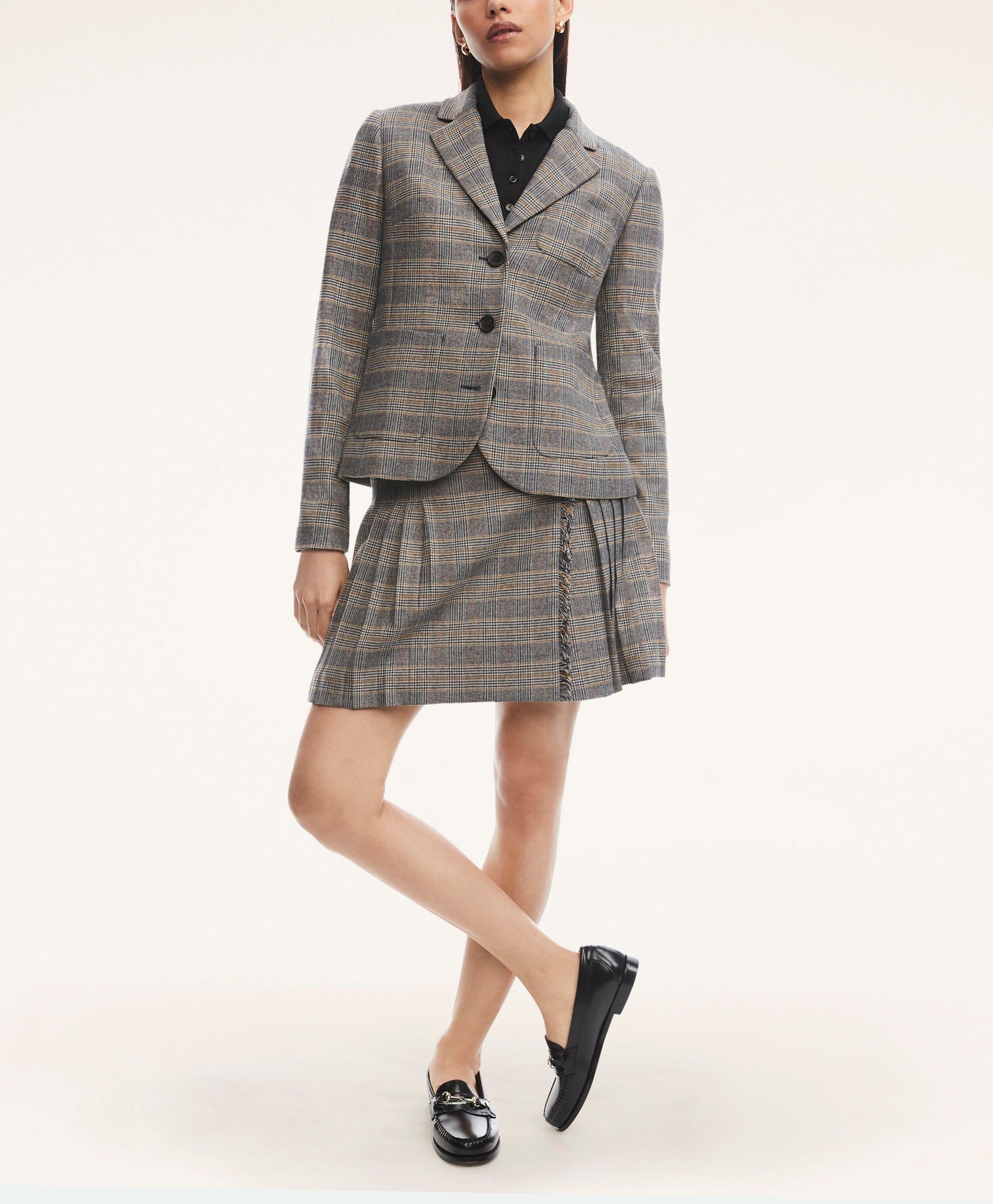 Wool Blend Plaid Jacket sold by Brooks Brothers product image thumbnail 3