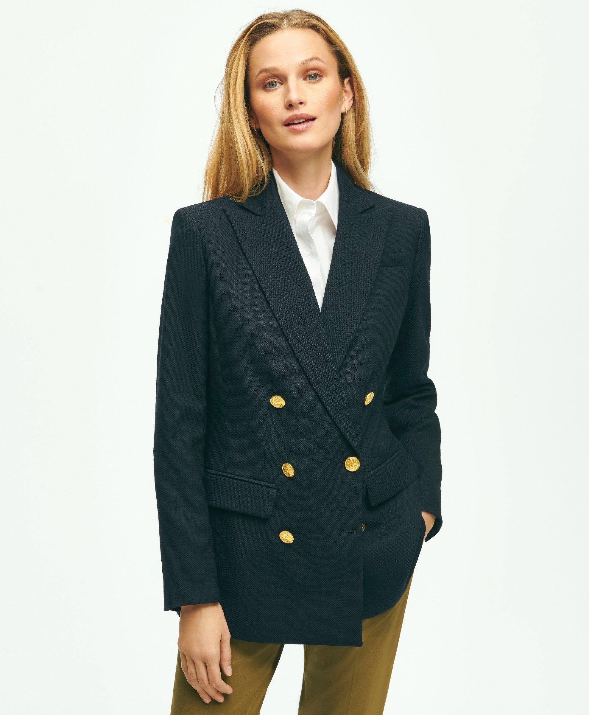 Voyager Jacket in Double-Breasted Wool Blend sold by Brooks Brothers