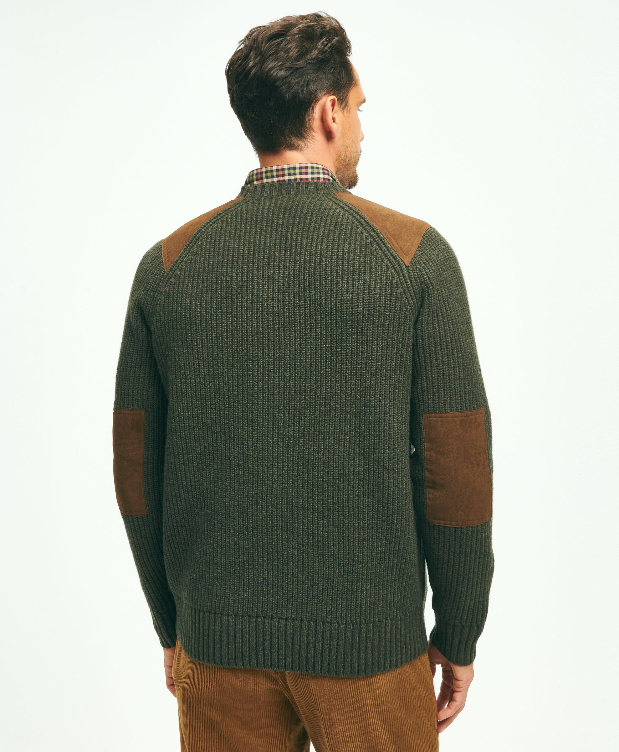 English Rib Lambswool Crewneck Sweater sold by Brooks Brothers product image thumbnail 3