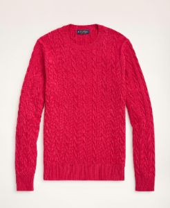 Supima Cotton Cable Crewneck Sweater sold by Brooks Brothers