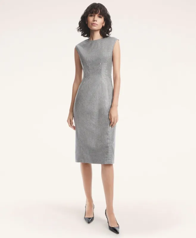 Flannel Metallic Sheath Dress sold by Brooks Brothers