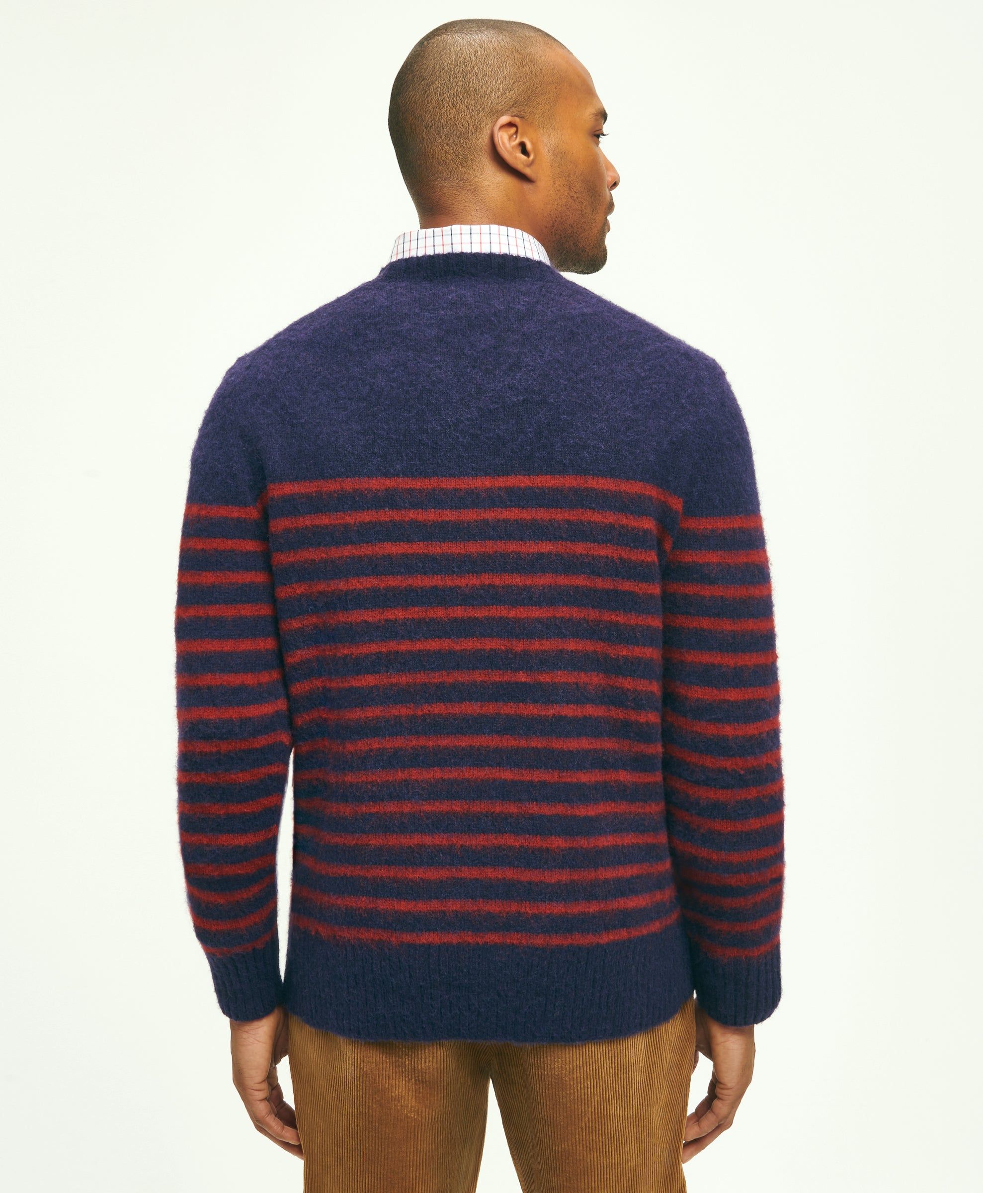 Brushed Wool Mariner Stripe Sweater sold by Brooks Brothers product image thumbnail 2