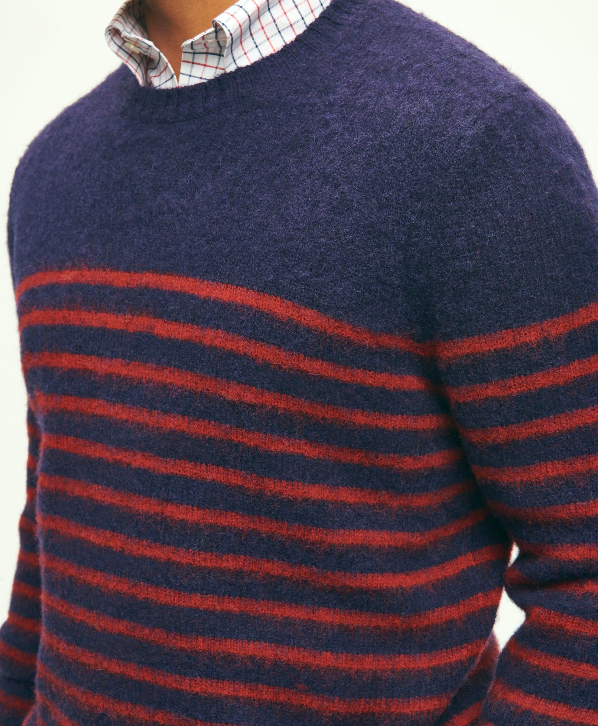 Brushed Wool Mariner Stripe Sweater sold by Brooks Brothers product image thumbnail 4