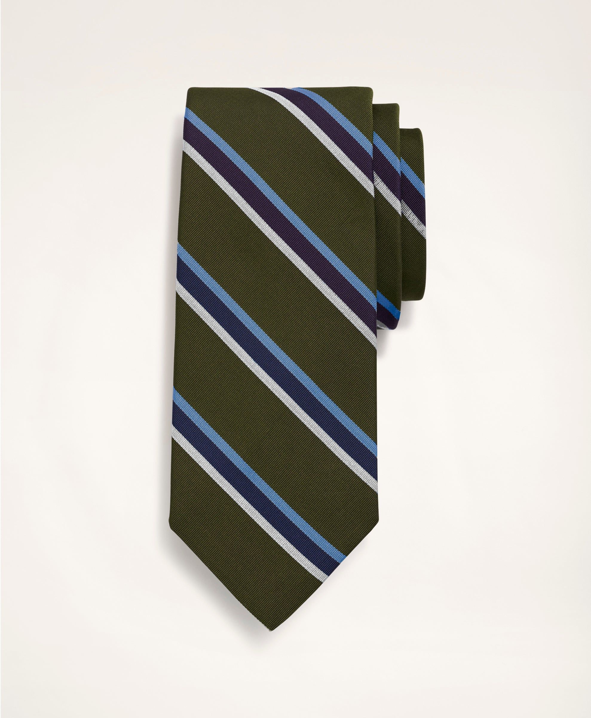 Silk Framed Stripe Tie sold by Brooks Brothers product image thumbnail 3
