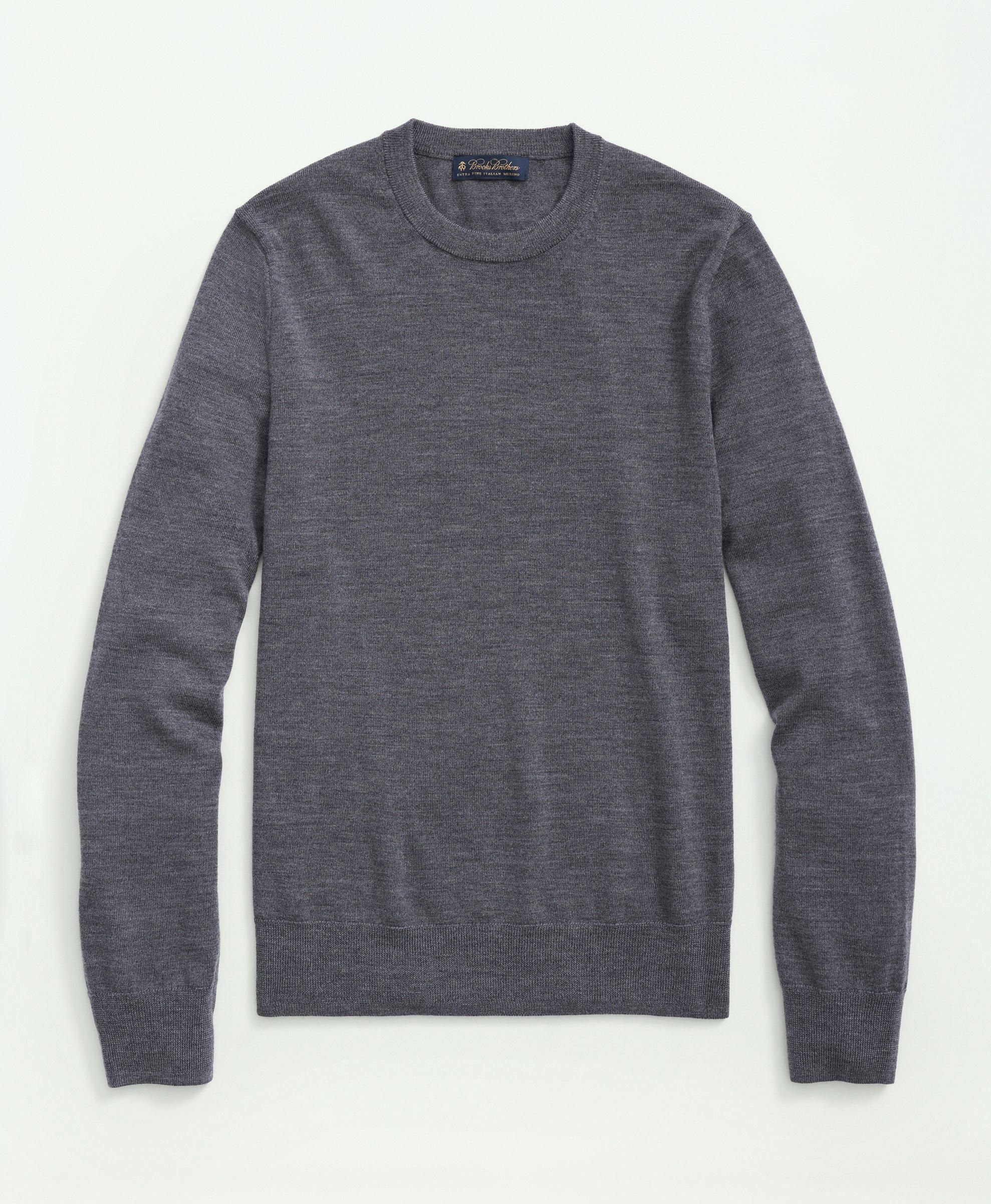 Fine Merino Wool Crewneck Sweater sold by Brooks Brothers product image thumbnail 3