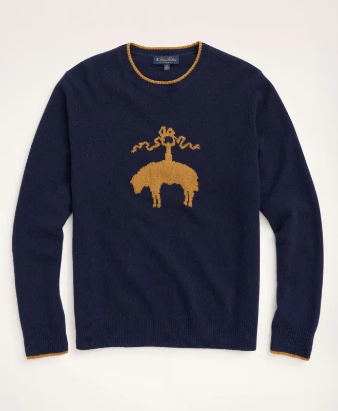 Wool Cashmere Golden Fleece Crewneck Sweater sold by Brooks Brothers
