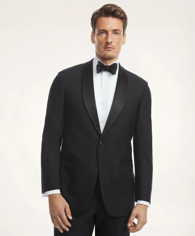 Regent Fit Lambswool Shawl Tuxedo Jacket sold by Brooks Brothers