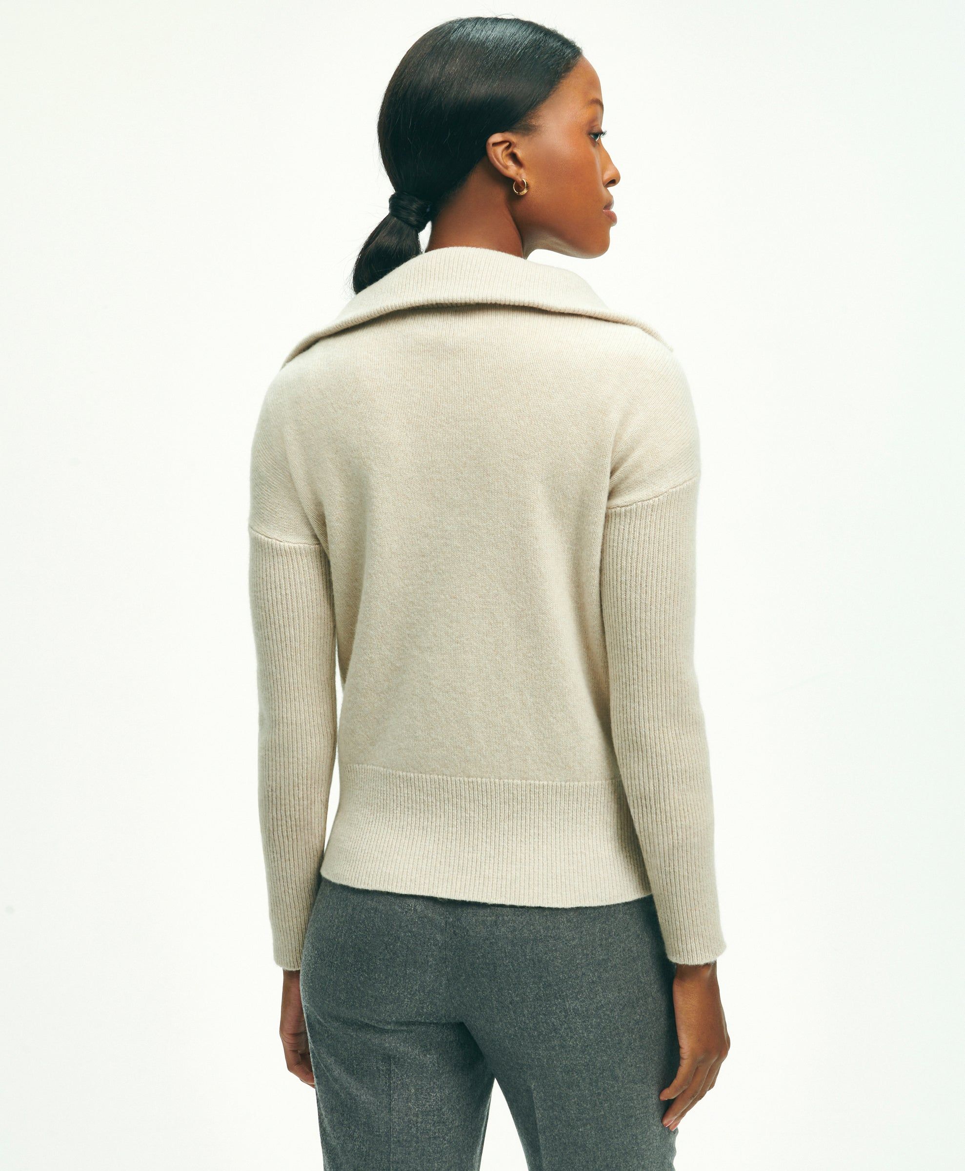 Wool Cashmere Half-Zip Sweater sold by Brooks Brothers product image thumbnail 2