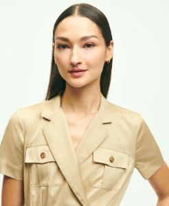 Cotton Belted Safari Shirt Dress sold by Brooks Brothers