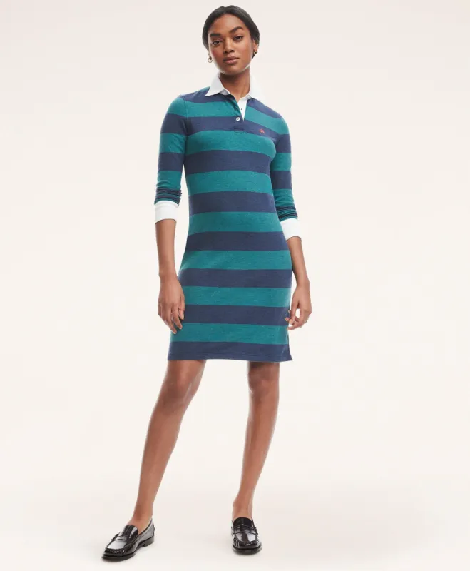 Cotton Pique Rugby Stripe Dress sold by Brooks Brothers