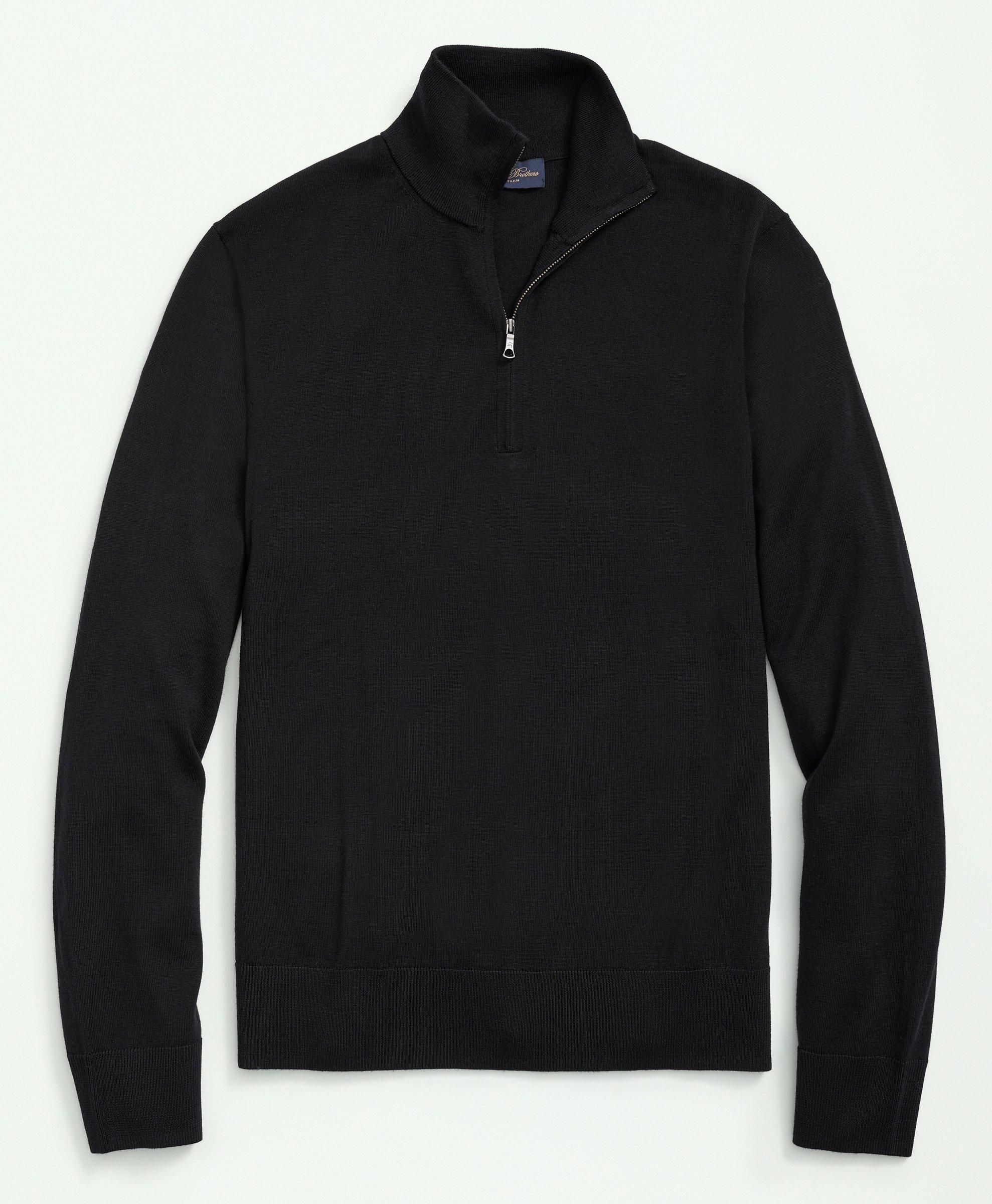 Fine Merino Wool Half-Zip Sweater sold by Brooks Brothers product image thumbnail 3