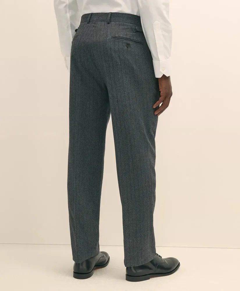 Classic Fit Cotton Herringbone Suit Pants sold by Brooks Brothers product image thumbnail 5