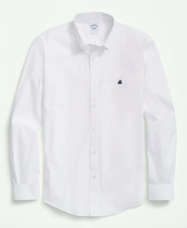 Milano Slim-Fit Stretch Supima Cotton Pinpoint Non-Iron Sport Shirt sold by Brooks Brothers