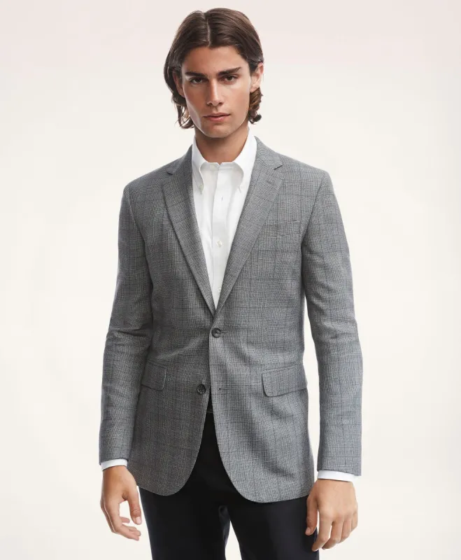 Milano Slim-Fit Glen Plaid Hopsack Sport Coat sold by Brooks Brothers