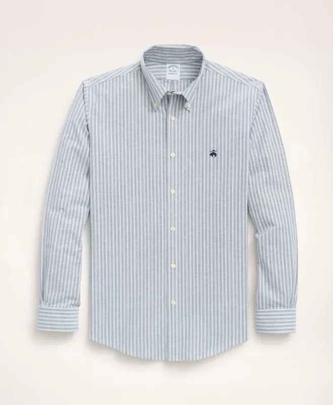 Regent Regular-Fit Sport Shirt, Non Iron Oxford Button-Down Collar Stripe sold by Brooks Brothers