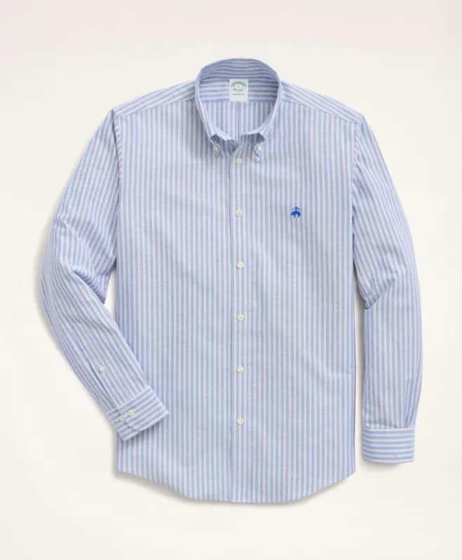 Milano Slim-Fit Sport Shirt, Oxford Button-Down Collar Stripe sold by Brooks Brothers
