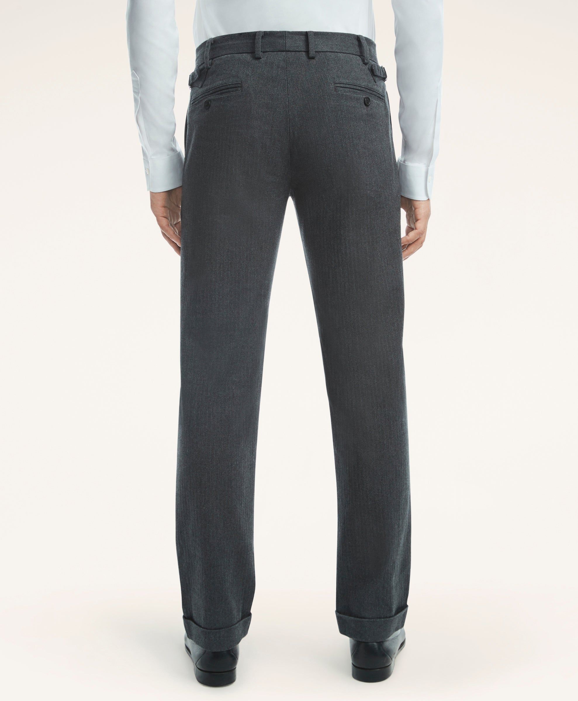 Dressy Herringbone Trouser sold by Brooks Brothers product image thumbnail 4