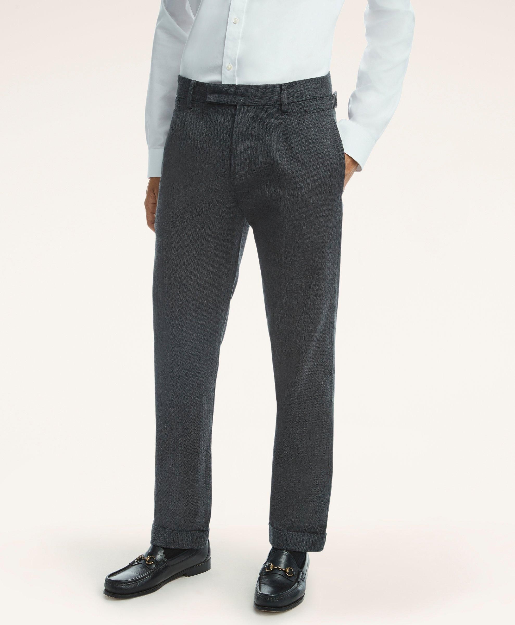 Dressy Herringbone Trouser sold by Brooks Brothers
