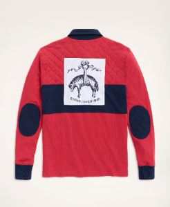 Cotton Quilted Rugby sold by Brooks Brothers