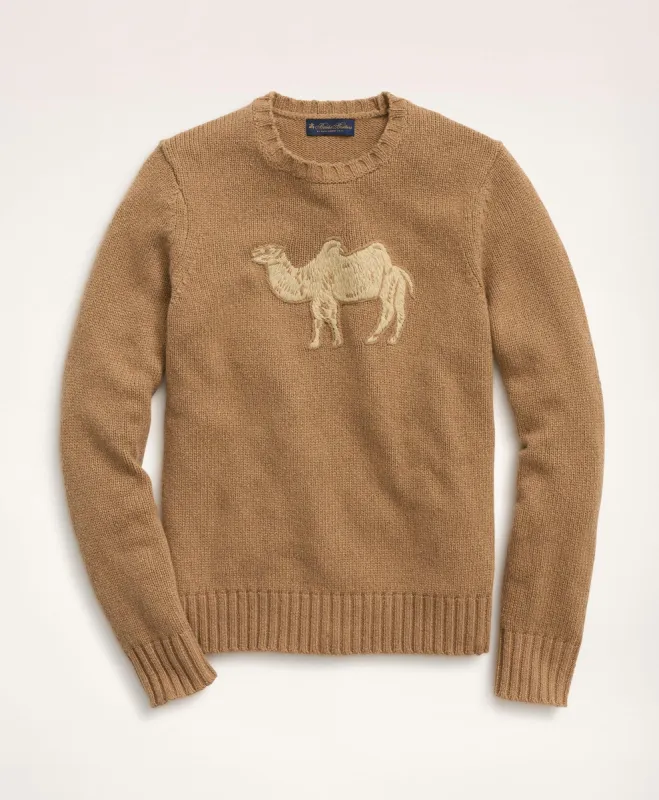 Camel Hair Camel Motif Sweater sold by Brooks Brothers