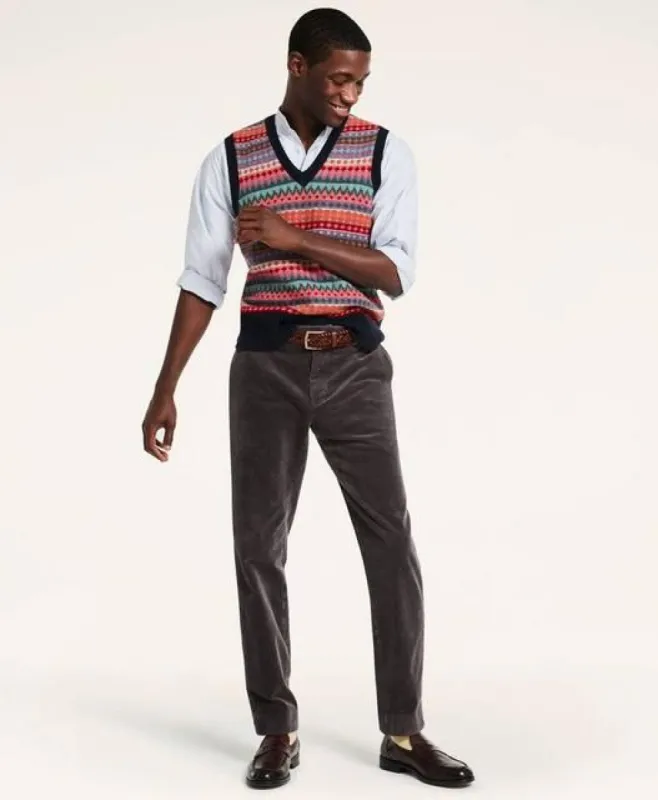 Milano Slim-Fit Wide-Wale Corduroy Pants sold by Brooks Brothers