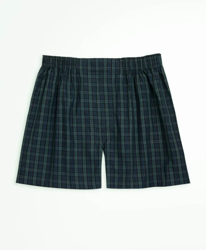 Traditional Fit Tartan Check Boxer Shorts sold by Brooks Brothers