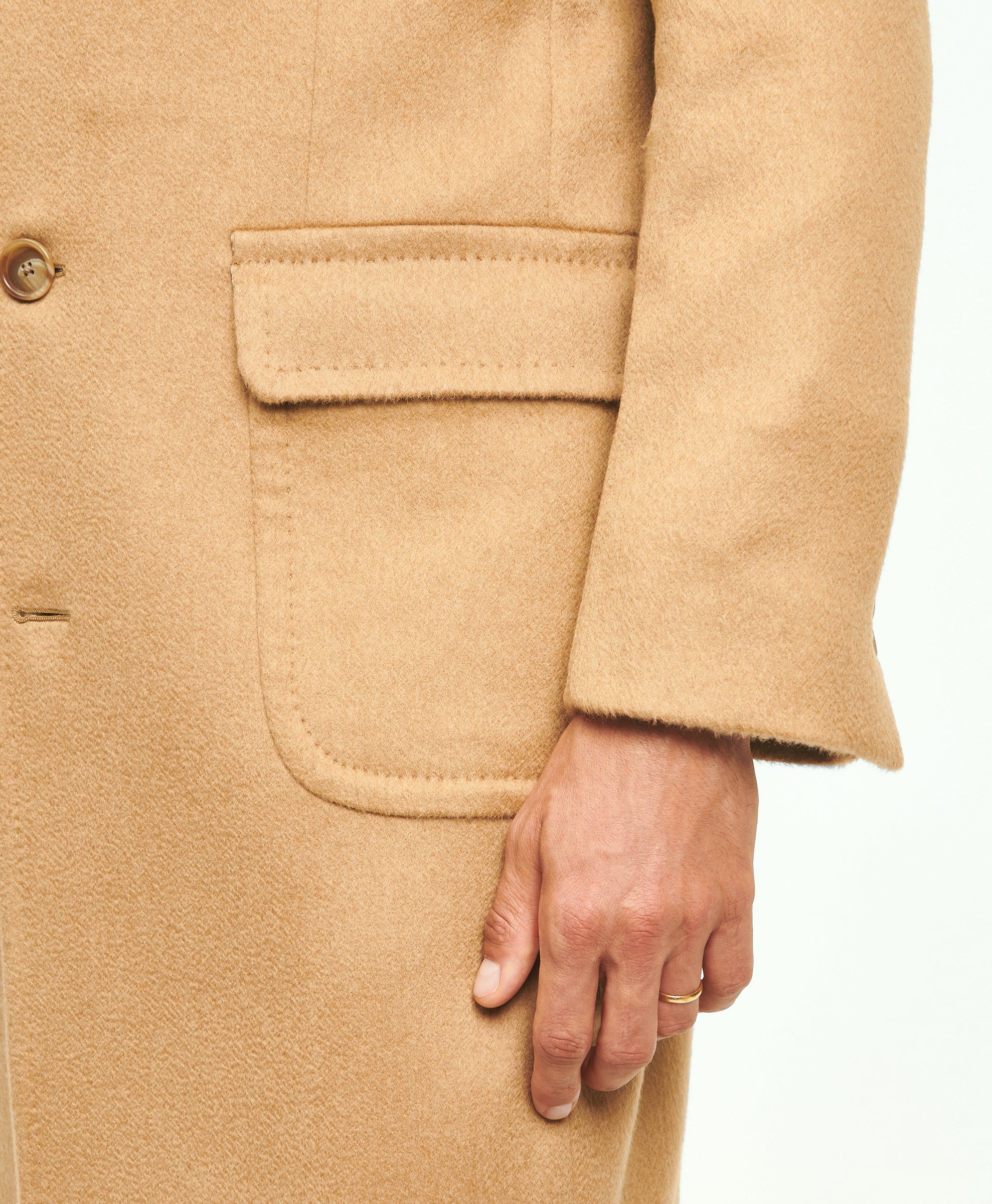 Camel Hair Polo Coat sold by Brooks Brothers product image thumbnail 3
