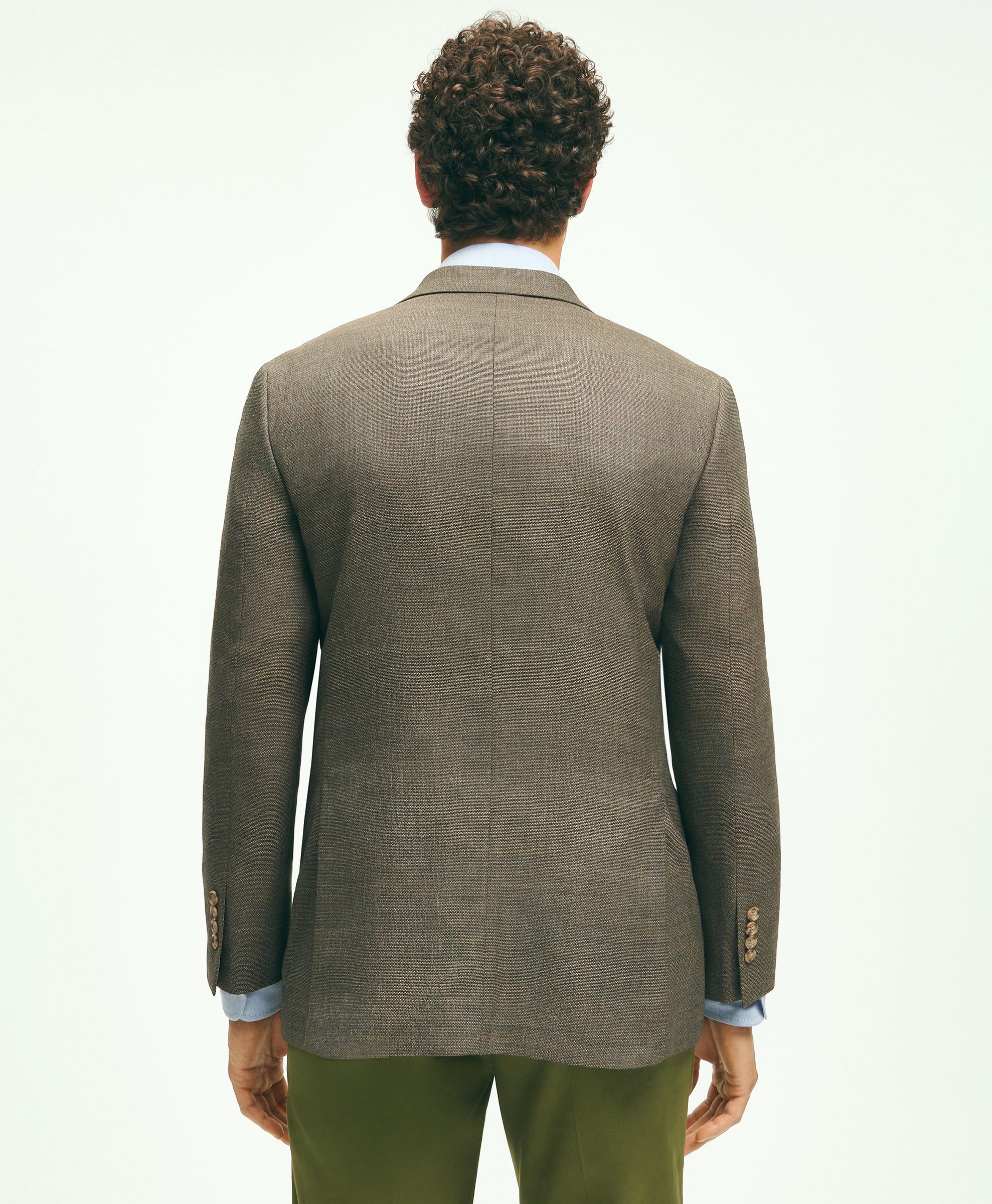 Classic Fit Wool Hopsack Patch Pocket Sport Coat sold by Brooks Brothers product image thumbnail 4