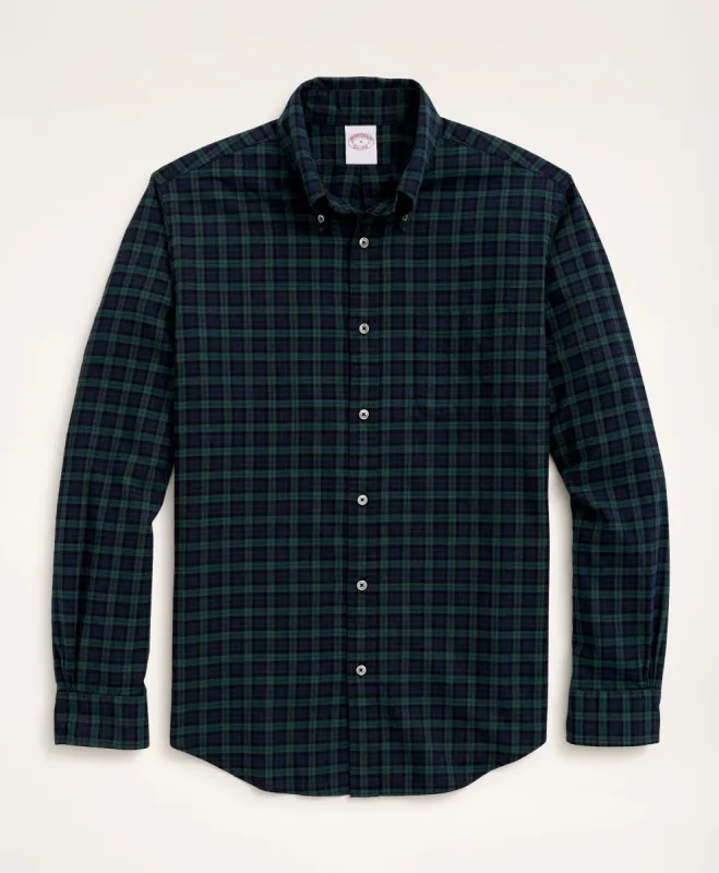 Regent Regular-Fit Archival Brushed Twill Tartan Shirt sold by Brooks Brothers
