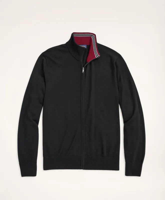 Merino Full-Zip Sweater sold by Brooks Brothers