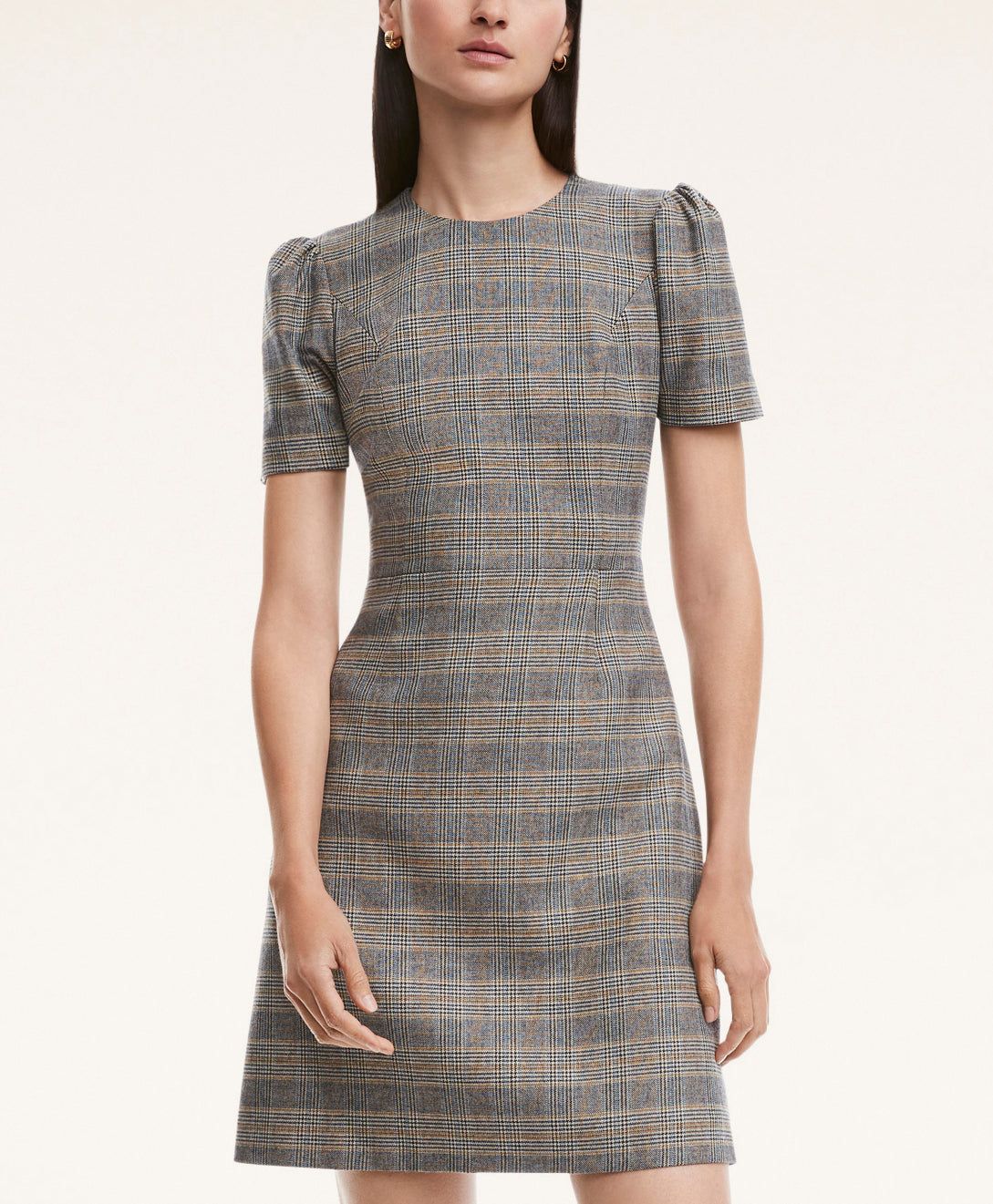 Stretch Wool Blend Tartan Dress sold by Brooks Brothers product image thumbnail 2