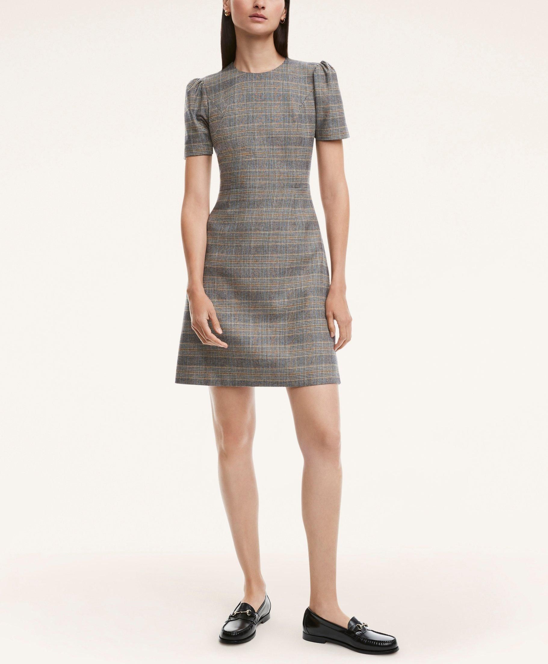 Stretch Wool Blend Tartan Dress sold by Brooks Brothers