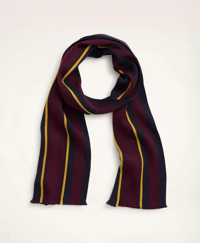 Lambswool Striped Scarf sold by Brooks Brothers
