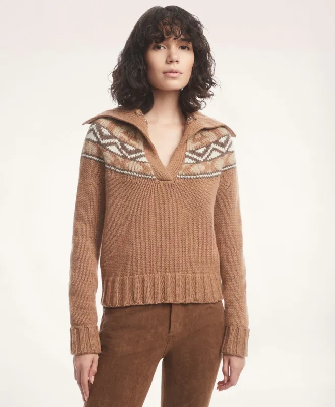 Alpaca-Wool Fair Isle Sweater sold by Brooks Brothers