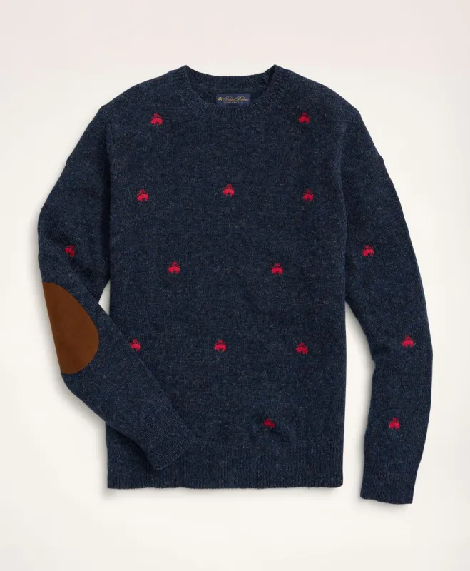 Brushed Wool Sheep Crewneck Sweater sold by Brooks Brothers