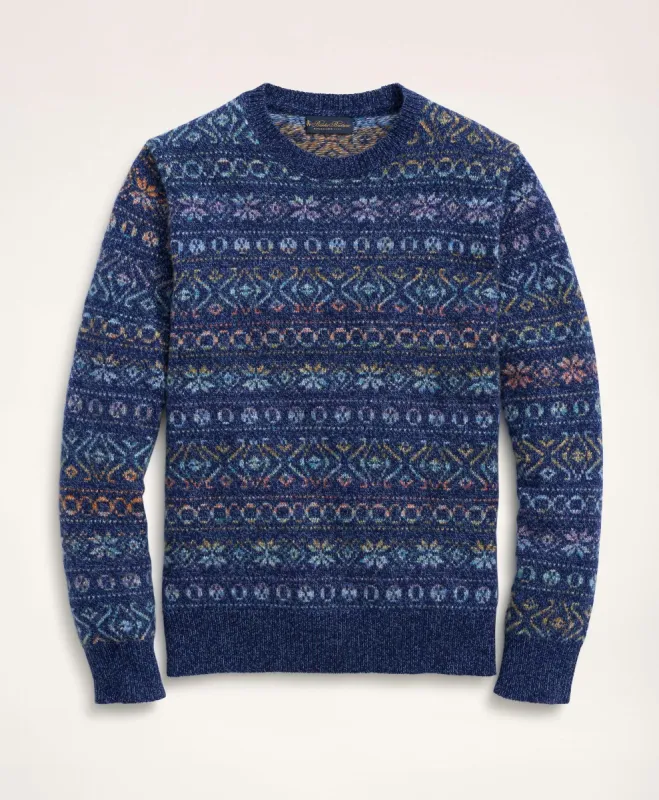 Wool Space-Dyed Crewneck Sweater sold by Brooks Brothers